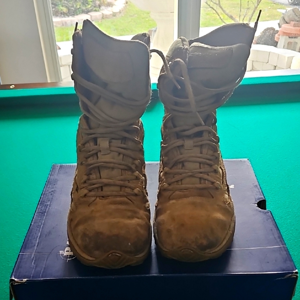 Bates Wolverine Warrior Leather Tan Tactical Boots 10.5 Used